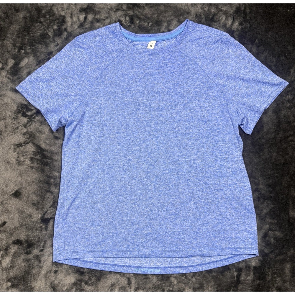 Lululemon License to Train Classic-Fit Top Women's 10 Heathered Oasis Blue